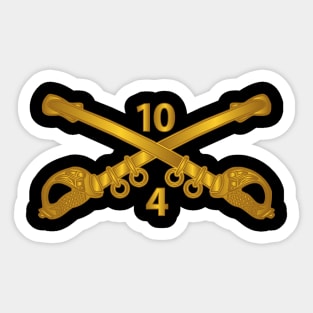 4th Squadron - 10th Cavalry Branch wo Txt Sticker